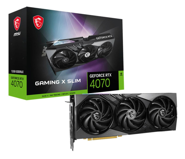 MSI GeForce RTX 4070 GAMING X SLIM 12GB GDDR6X - 1171276 - zdjęcie